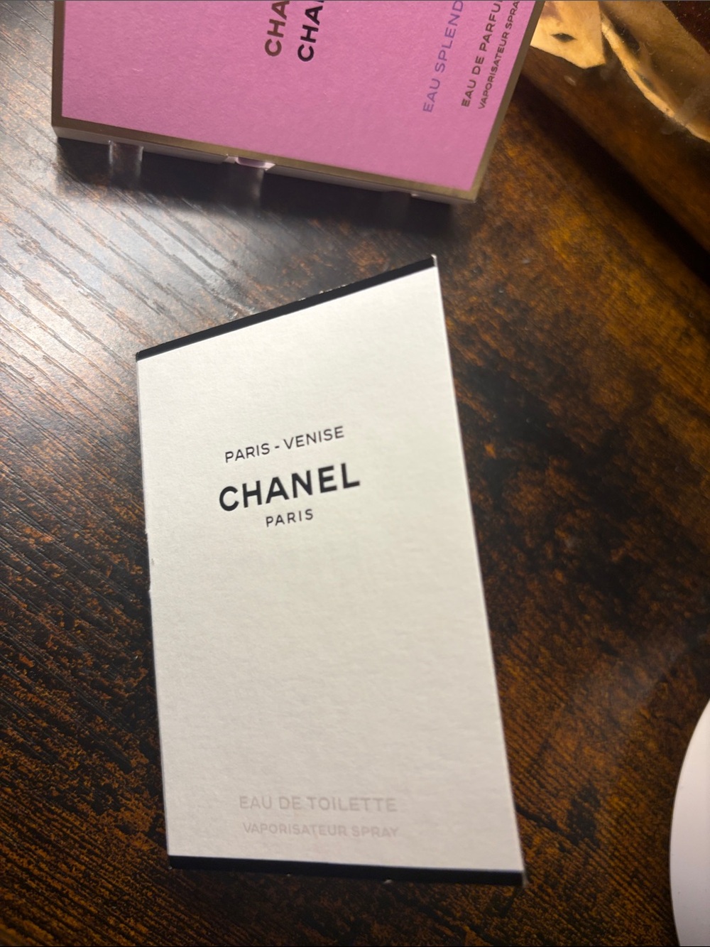 CHANEL White and Black Paris-Venise Eau de Toilette Box